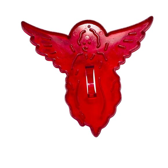 Vintage Red Nativity Angel Cookie Cutter Made In USA By HRM - Picture 6 of 6